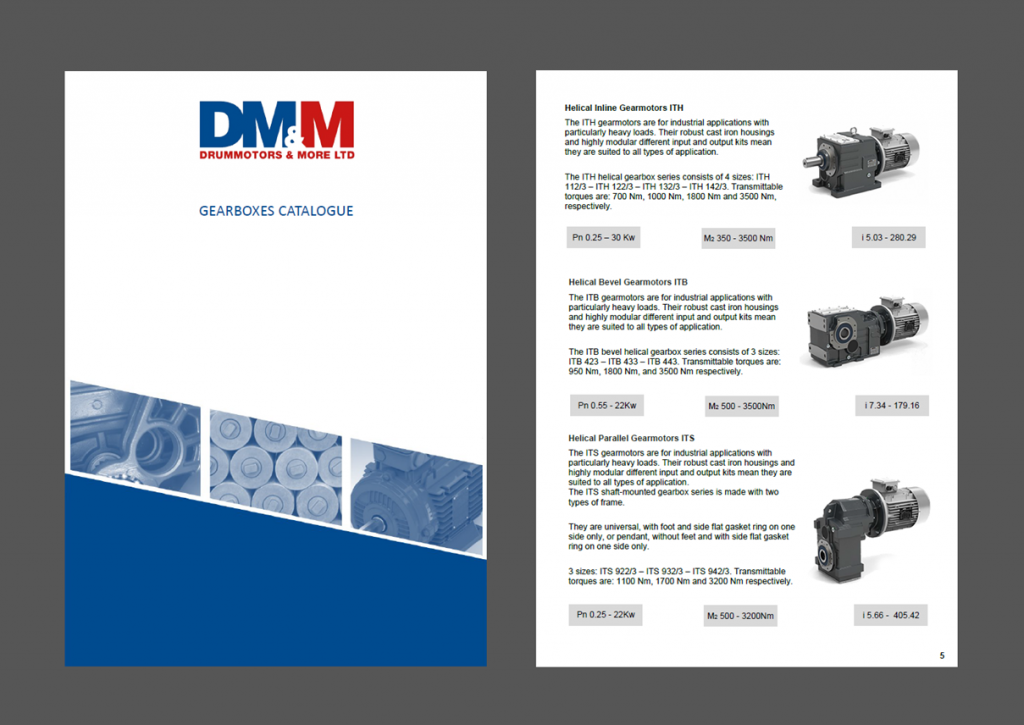 DM&M Gearboxes catalogue Drummotors and More Ltd